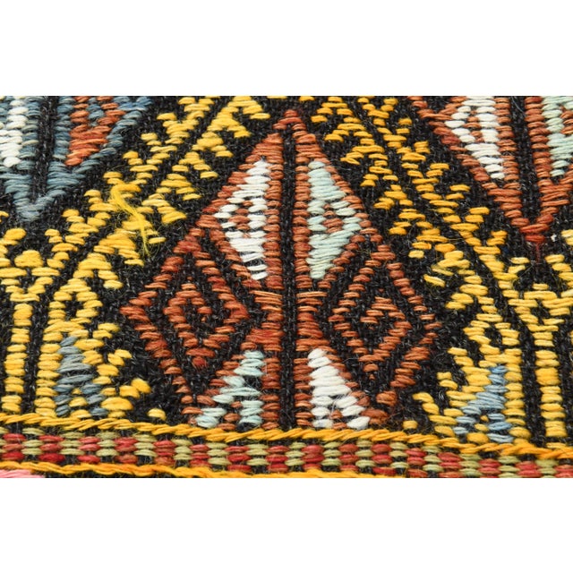 Vintage Turkish Oushak Handmade Wool & Cotton Red Area Rug For Sale - Image 10 of 12