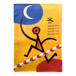 1992 Barcelona Olympic Poster, Hurdles - Peret