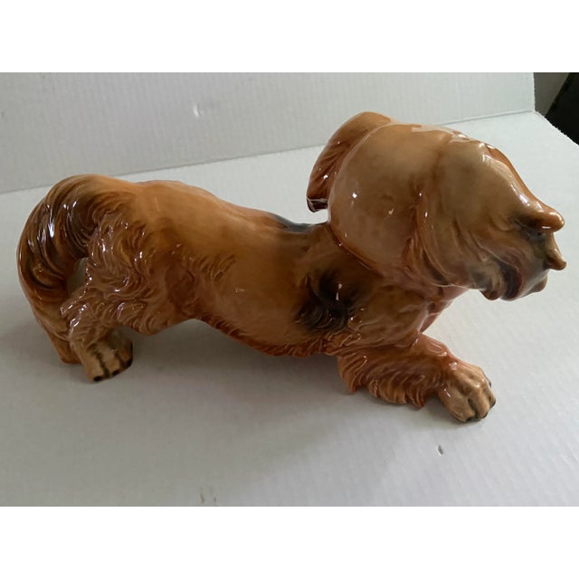 Art Deco Mid 20th Century Large Goebel Pekingese Dog Figurine, West Germany For Sale - Image 3 of 11