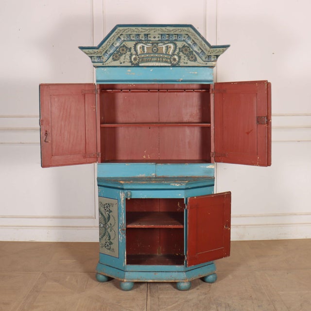 Gustavian Swedish Kitchen Cabinet For Sale - Image 5 of 8