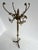 Vintage Brass Hall Stand with Rotating Crown and Lower Hook Ring, 1960s For Sale - Image 9 of 18