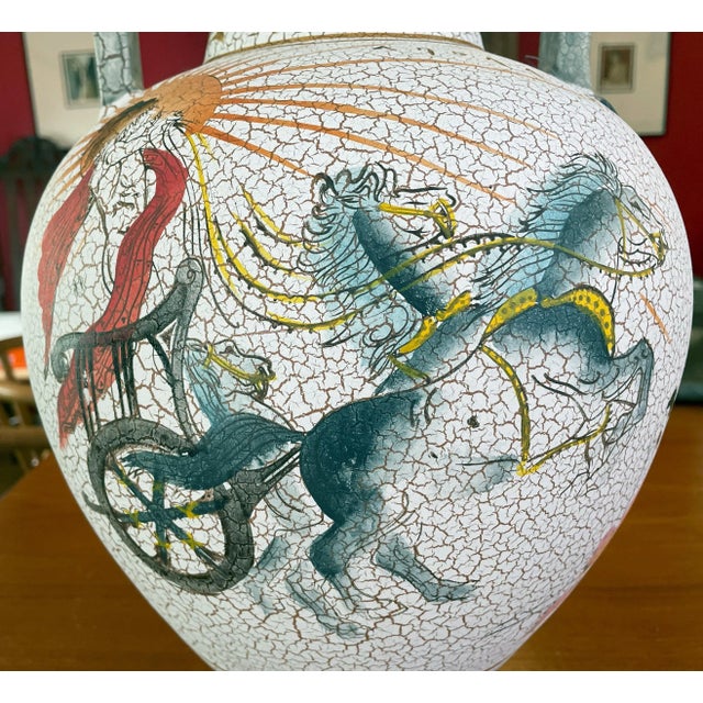 Late 20th Century Tall Greek Museum Reproduction Vase For Sale In Austin - Image 6 of 10