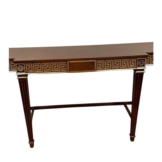Hickory White Late 20th Century Hickory White Greek Key Console For Sale - Image 4 of 18
