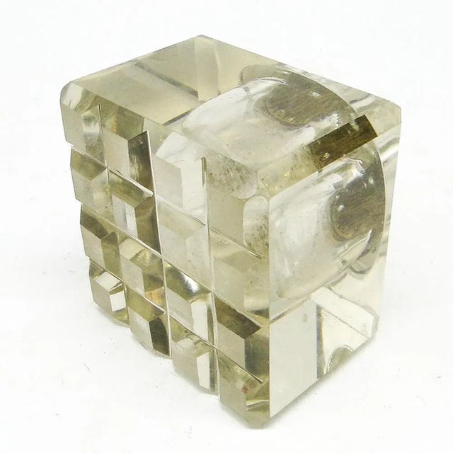 Art Deco Crystal Inkwell, Sweden, Early 1900s For Sale - Image 3 of 7