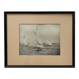 Vintage Sailboat Race Photograph For Sale