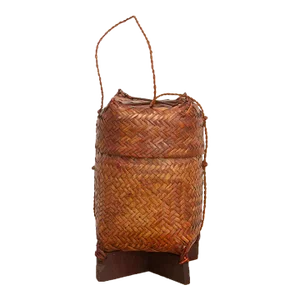 Vintage Double Weave Thai Rice Basket