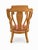 Queen Anne Vintage Queen Anne Solid Oak Occasional Chair With Intricately Carved Ball and Claw Feet For Sale - Image 3 of 12