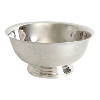 Mid-Century Silver Receiving Bowl For Sale