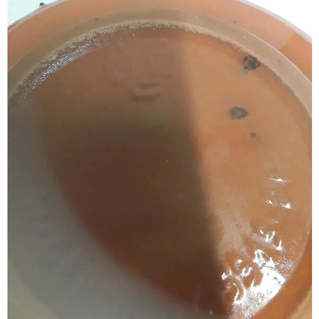 Vintage German Ceramic Shell in Orange Glazed Ceramic, 1970s For Sale - Image 4 of 5