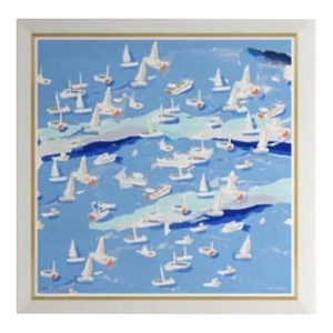 Island Hopping II by Dana Gibson, Framed Art Print