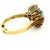 Vintage 14k Gold Emerald & Diamond Ballerina Ring, Circa 1980, Size 7 For Sale - Image 4 of 11