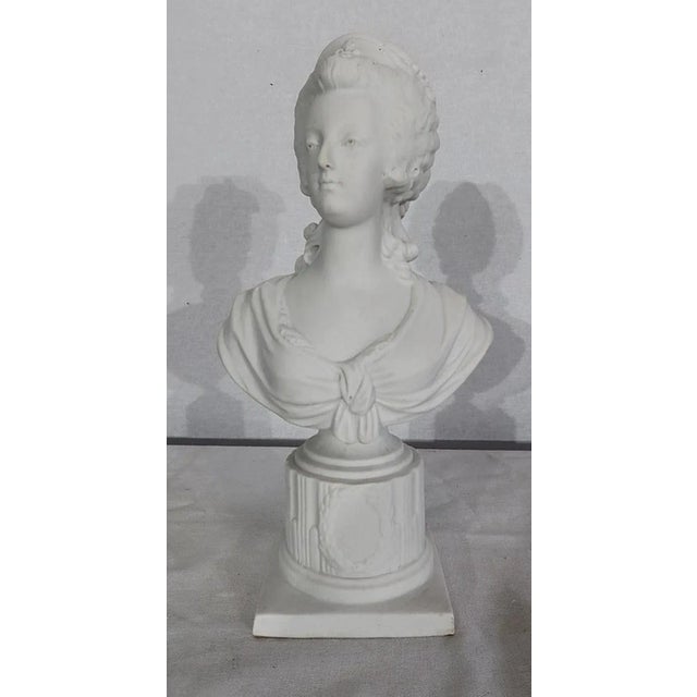 Marie Antoinette Bust in Biscuit Porcelain, 19th-Century For Sale - Image 6 of 18