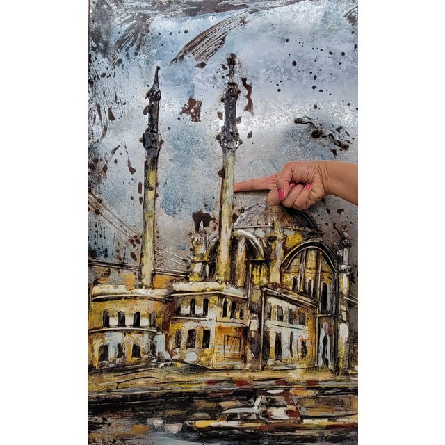 Hagia Sophia Church Mosque Istanbul Turkey Turkish Scene 3D Mixed Media Wall Art Metal Wood Art For Sale - Image 10 of 12