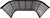 Metal Vintage Hand-Forged Wrought Iron & Brass Fireplace Fender, Mid-Century English Style, 34” Wide For Sale - Image 7 of 8