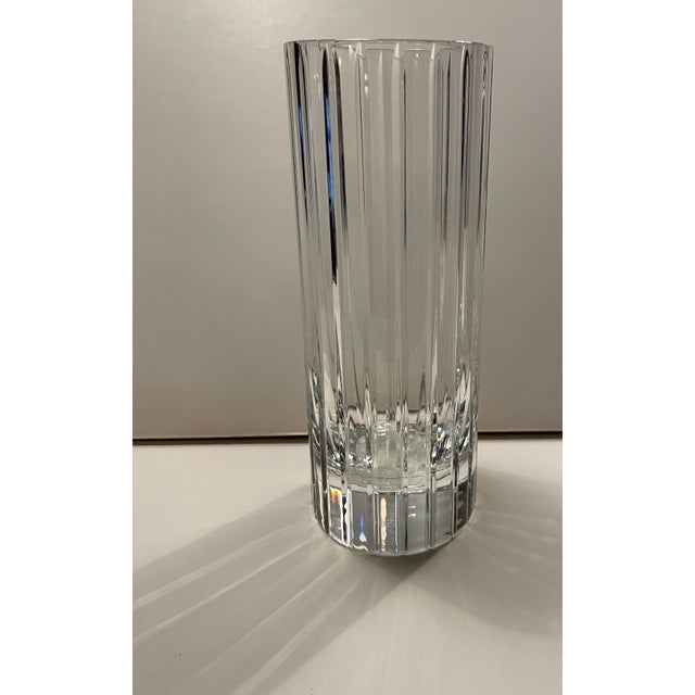 Transparent Baccarat Harmonie Crystal Vase For Sale - Image 8 of 8