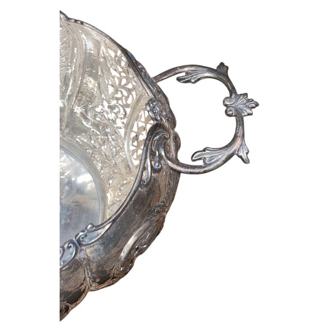 Damar 925 Sterling Silver Centerpiece Basket Bowl. Turkey, Late 20th Century. For Sale In Los Angeles - Image 6 of 8