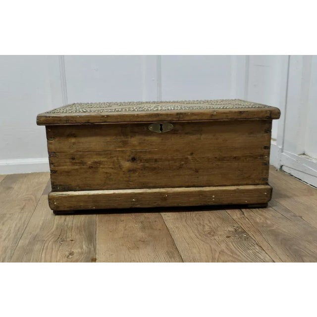 Wood Vintage Victorian Blanket Chest in Pine For Sale - Image 7 of 8