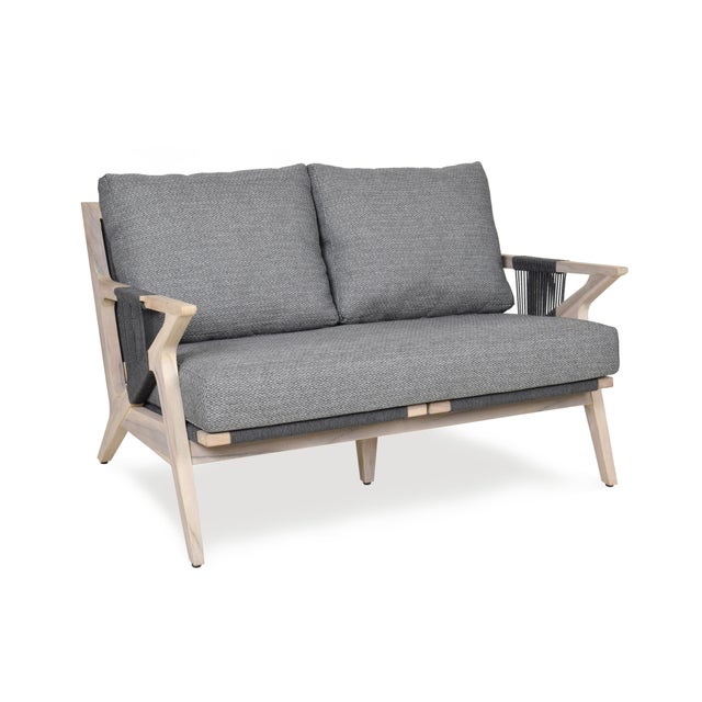 Contemporary Bellevue Outdoor Loveseat For Sale - Image 3 of 3