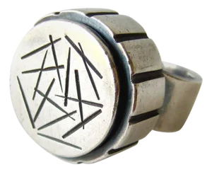 James Parker Sterling Silver Abstract American Modernist Ring