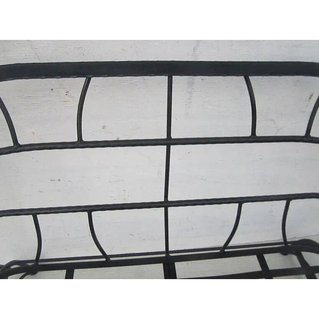 Black 1960s Salterini Style Metal Patio Black Glider For Sale - Image 8 of 12