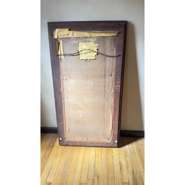 Antique Full-Length Eastlake Mirror, Quarter-Sawn Oak, C. 1880–1910 For Sale - Image 9 of 9