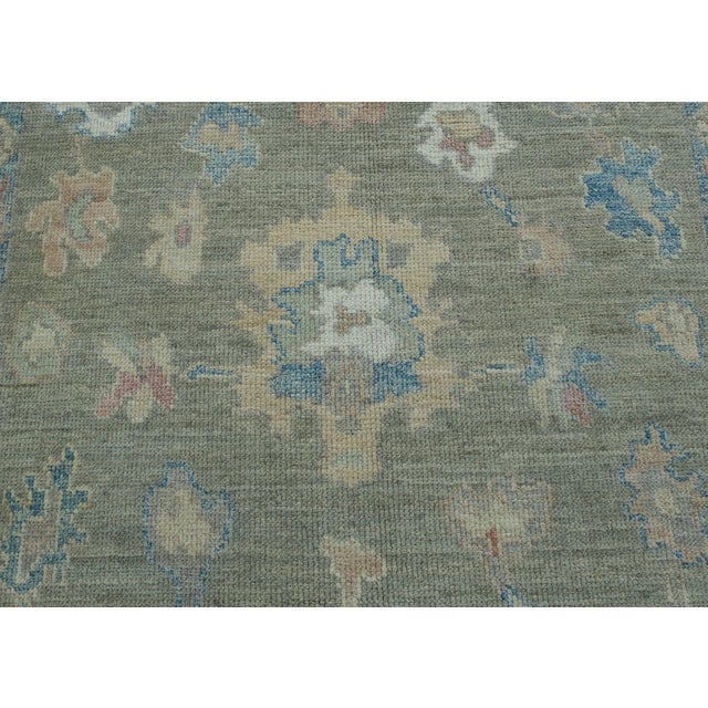 Turkish Oushak Rug 5'1" x 7' #17894 For Sale In Houston - Image 6 of 8