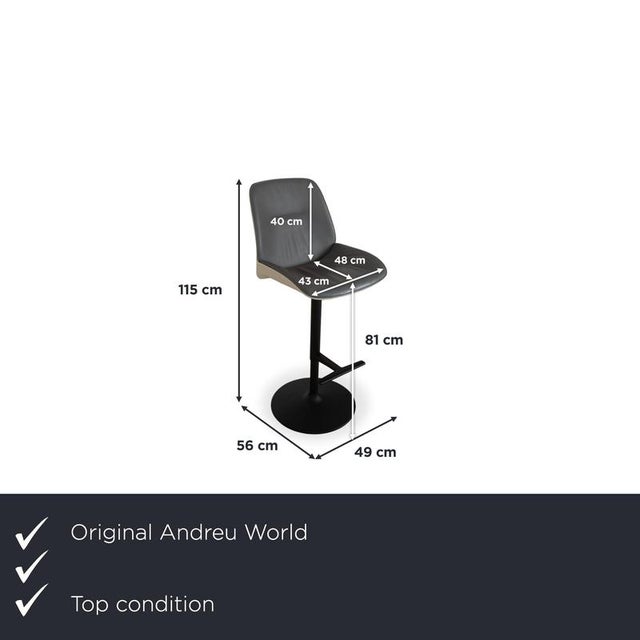 with this set of four, you get a complete Nuez bar set from Andreu World. Designed by Patricia Urquiola, the chair was...