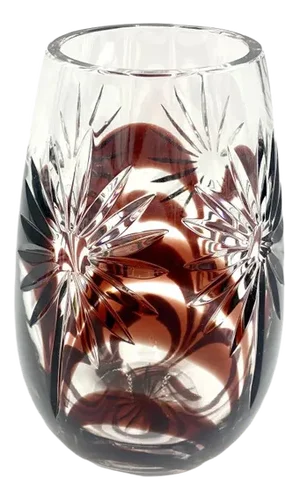 Polish Crystal Vase from Julia Glassworks, 1960s