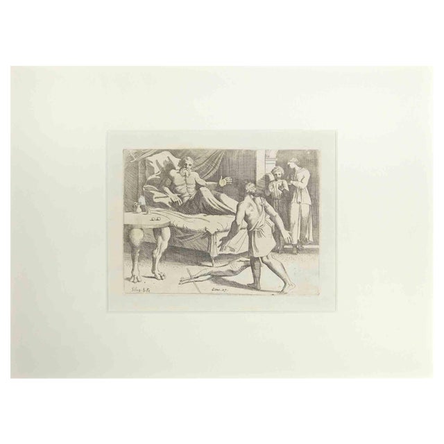 Sisto Badalocchio, Genesis 27, Old Testament Story, Etching, 1607 For Sale