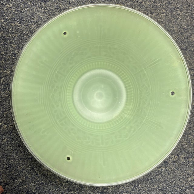 Art Deco Mid 19th Century Light Globe Ornate Fixture For Sale - Image 3 of 5