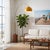 Weathered Brass steel paired with a Dark Walnut wood base defines the Tambo Arc Lamp, a Mid-Century Modern masterpiece...