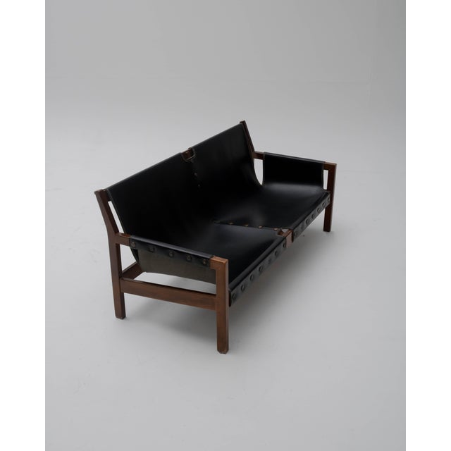 Brutalist Castilian Sofa and Lounge Chairs attributed to Paco Muñoz for Darro, 1960s, Set of 3 For Sale - Image 6 of 17