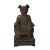 Wood Vintage Chinese Wooden Carved Home Guardian Deity Figure For Sale - Image 7 of 7