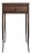 Louis XV Style Marquetry Bedside Table with Drawer and Cabriole Legs For Sale