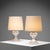Ingo Maurer Ml1 Sculptural Table Lamp in Glass with Rubelli Shade by Ingo Maurer, 1970s, Set of 2 For Sale - Image 4 of 8