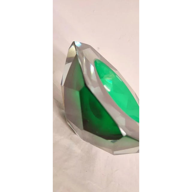 Boho Chic Crystal Bowl, Italy, 1980s For Sale - Image 3 of 9