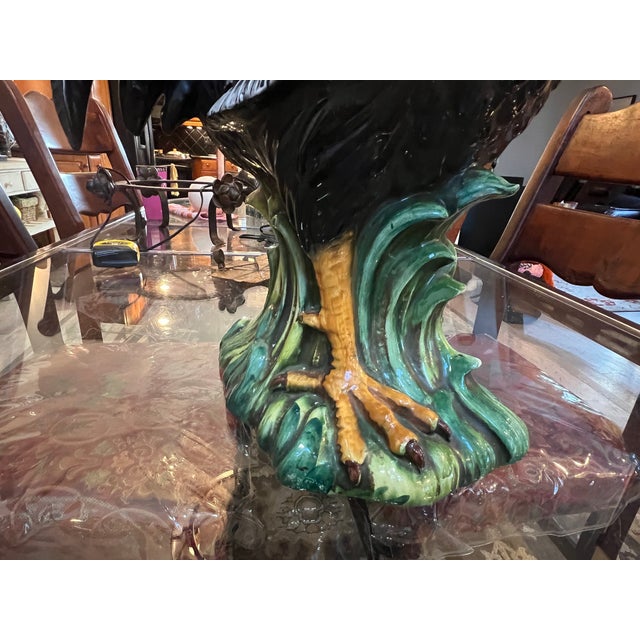 Armando Poggi - Oversized Ceramic Rooster With Vibrant Polychrome Glaze For Sale - Image 9 of 14
