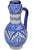 Moroccan Early 20th Century Handmade Moorish Ceramic-Art Vase W/Blue Hues For Sale - Image 3 of 9