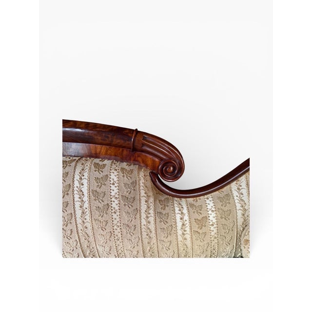 Art Deco Antique American Empire Sofa For Sale - Image 3 of 12