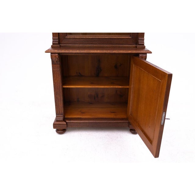 Wood Antique Scandinavian Library, 1890s For Sale - Image 7 of 9