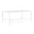 Brown Jordan Venetian 26" x 43" Coffee Table in Chalk For Sale
