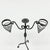 Hand Forged Iron Candelabra 26.5″ (67cm) Sculptural Spiral Single Candle Stand Antique Finish For Sale - Image 10 of 11
