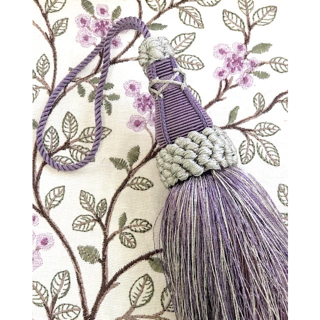 Amethyst Key Tassel With Looped Ruche For Sale - Image 9 of 11