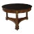 French Empire Antique Burl Walnut Center Table W/ Black Marble Top Circa 1815 For Sale