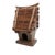 Folk Art Handcrafted Wooden Twig Roof Arts. & Crafts Birdhouse For Sale - Image 3 of 7