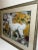 1970s Portrait Painting White Poodle Dog With Rhododendron Flowers by Charles Frederick Tunnicliffe For Sale - Image 5 of 12