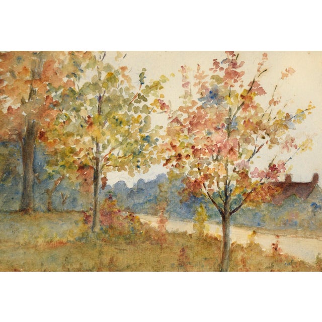 Autumn by the River - Landscape by J. B. Schock For Sale - Image 4 of 8
