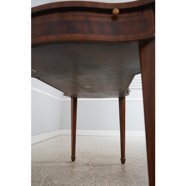 Maitland Smith Leather Top Games Table For Sale - Image 16 of 18