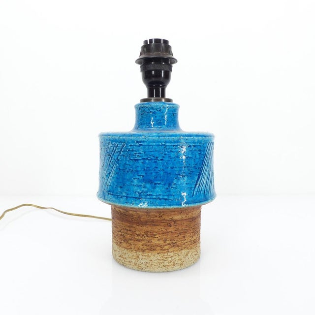 1960s Swedish Ceramic Desk or Bedside Lamp by Inger Persson for Rörstrand, 1960 For Sale - Image 5 of 8