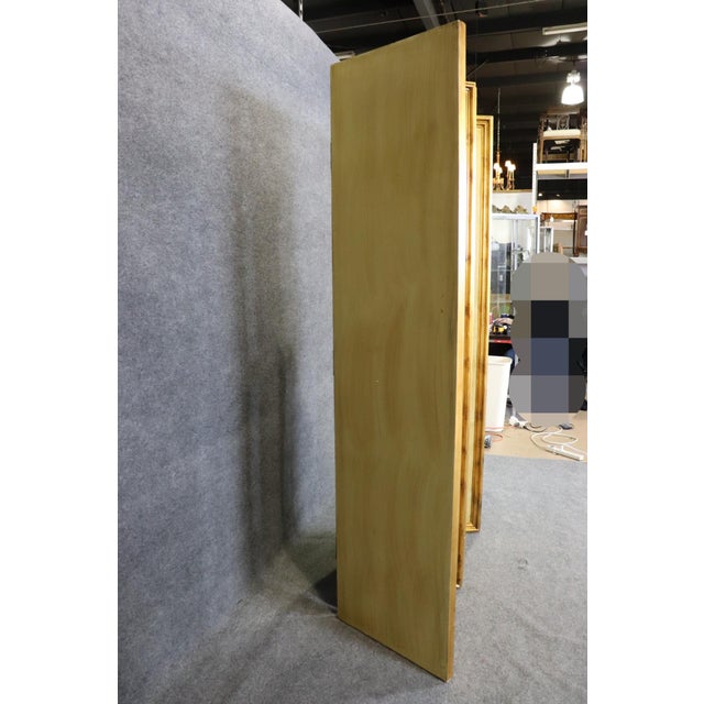 Paint Fine Decorative Arts Gilded Paint Decorated Florentine 4 Panel Dressing Screen For Sale - Image 7 of 10